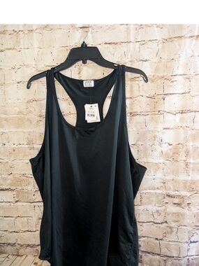 ~Cotton On women's black training tank top featuring a racerback Size 16